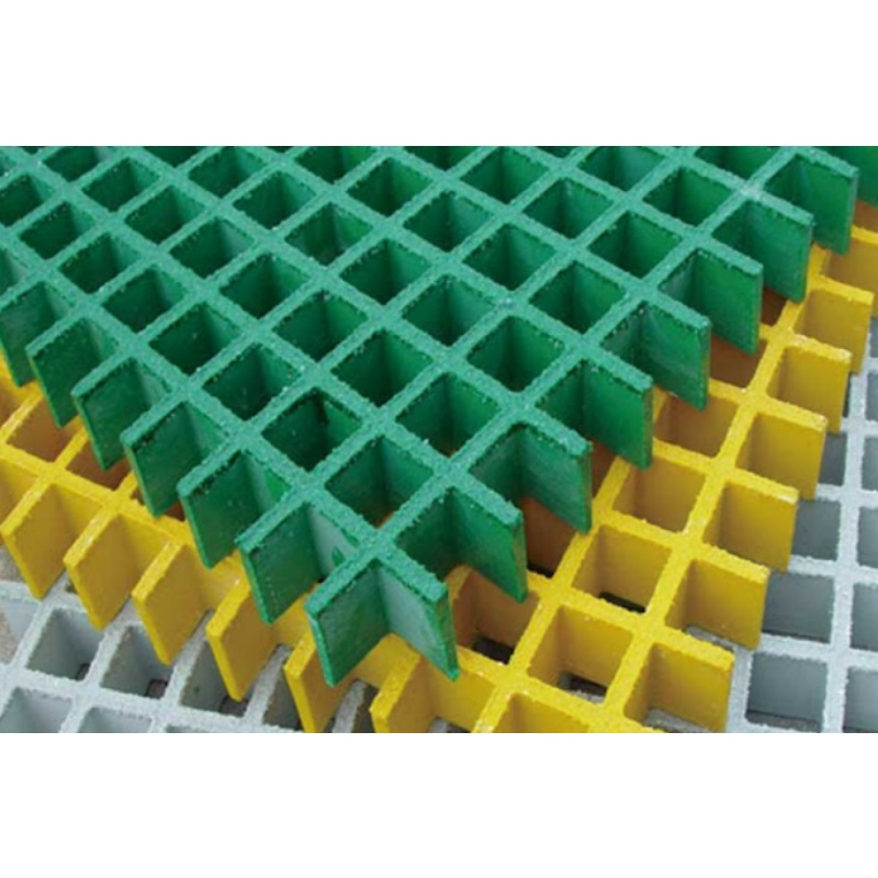 Anti Slip Plastic Walkway Gritted Top Molded 38mm FRP/GRP Grating
