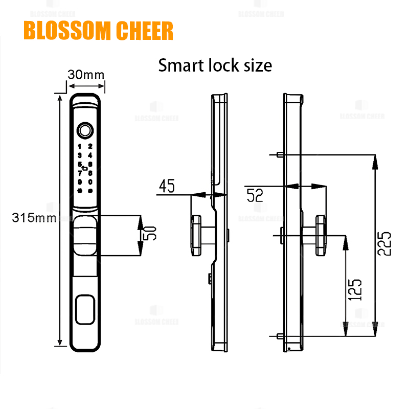 Smart Aluminum Lock with Innovative Broken Bridge Design