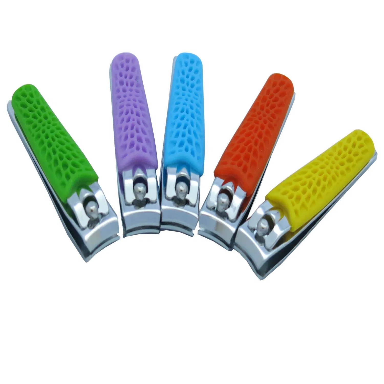 Middle Size Colorful Silicone Cover Finger Nail Clipper (608R-2)