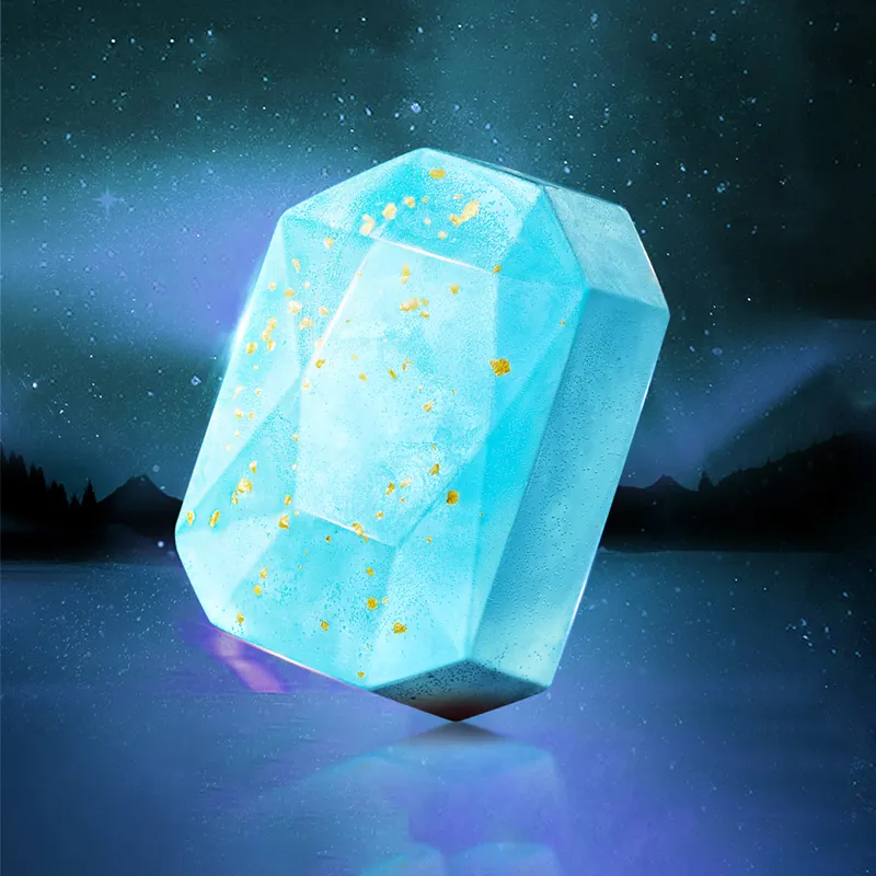 Ditong Bluebell Gold Foil Diamond Handmade Essential Oil Soap