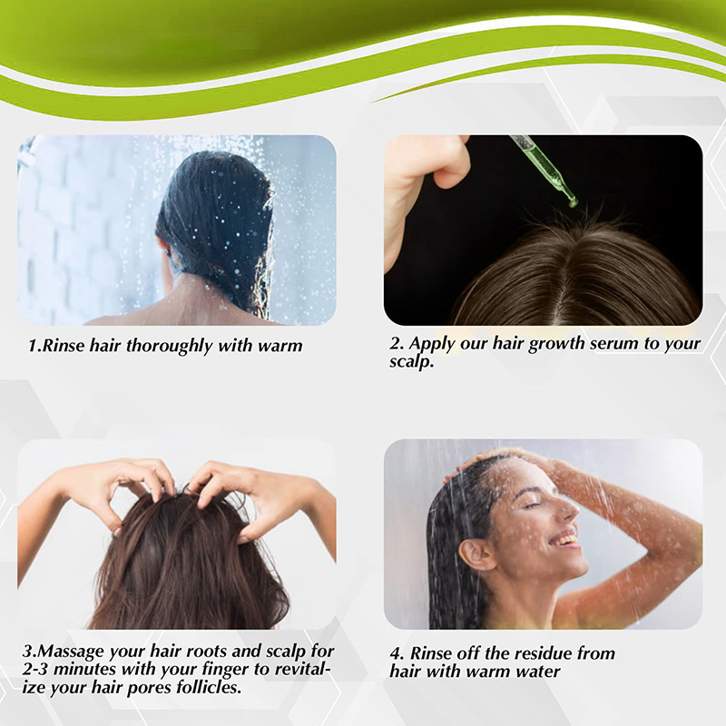 Natural Private OEM/ODM 100% Natural Organic Label Hair Growth Oil Serum Rosemary Mint Scalp Strengthening Organic Anti Hair Loss Hair Growth Serum