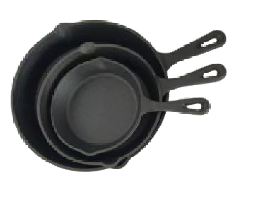 6/8/10 Inch Cast Iron Pre-Seasoned Frying Pan Cast Iron Skillet Set