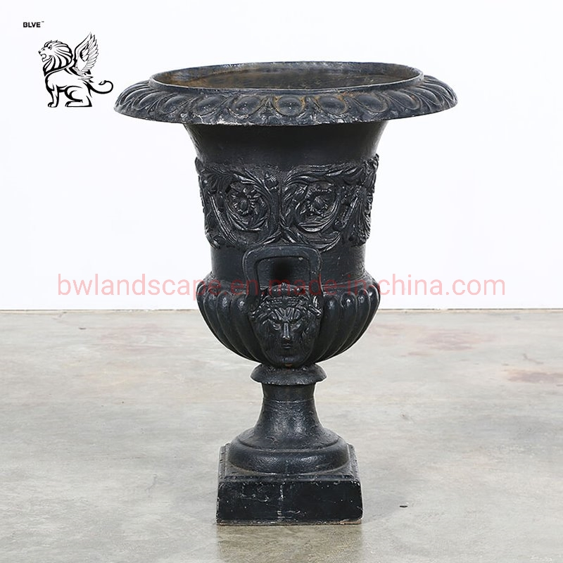 Factory Price Garden Antique Metal Art Relief Planters Cast Iron Flowerpot