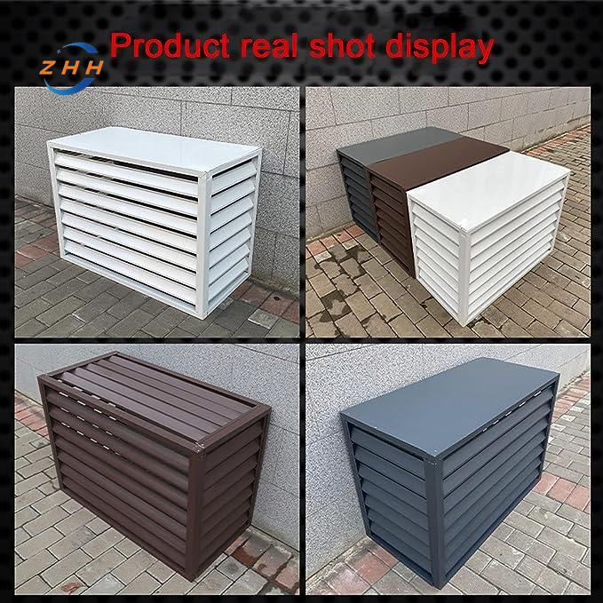 Decorative AC Unit Parts Galvanized Steel Outdoor Air Conditioning Covers AC Cover