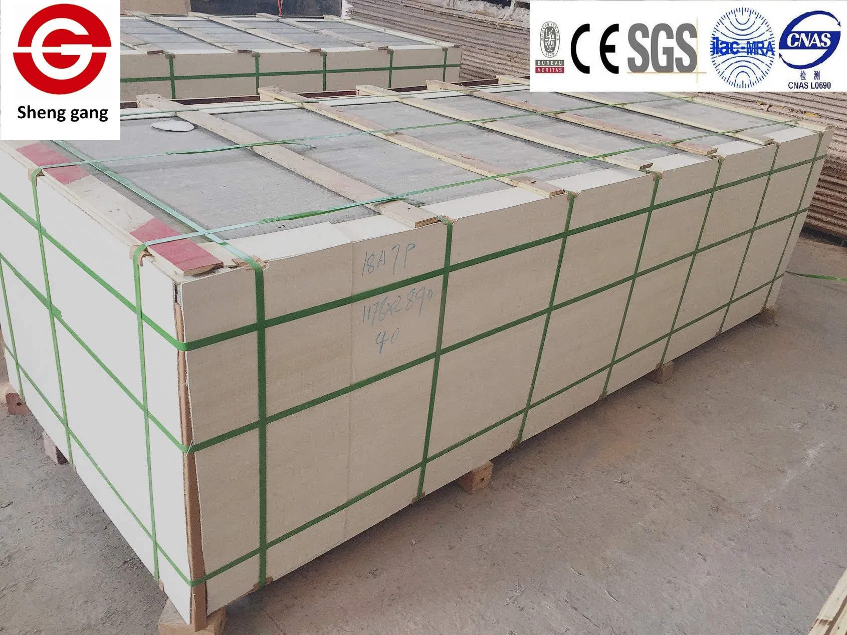 3-20mm Fireproof Magnesium Oxide Board for Wall Partition