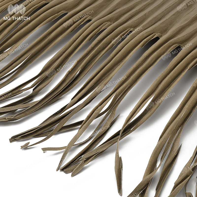 Synthetic Thatched Straw Roof Fire Retardant Paja Sintetica UV-Proof Artificial Thatch for Beach Resort Hotel