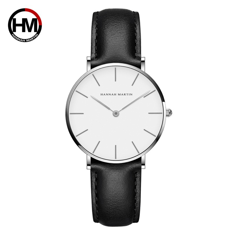 Wholesale Hannah Martin Women's Watches 36mm Dial Waterproof Minimalist Versatile Wristwatches