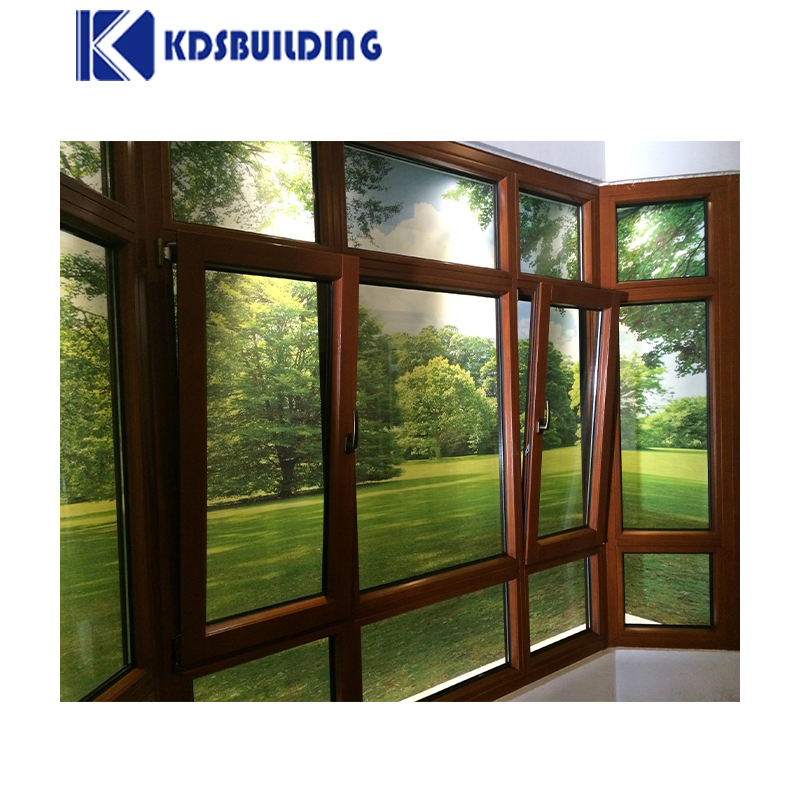  German Style Soundproof Standard Size Glass Wooden Custom Wood Tilt and Turn Windows