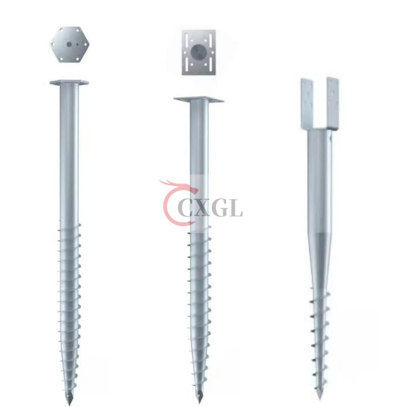 Винтовые анкеры Q235 HDG для грунта