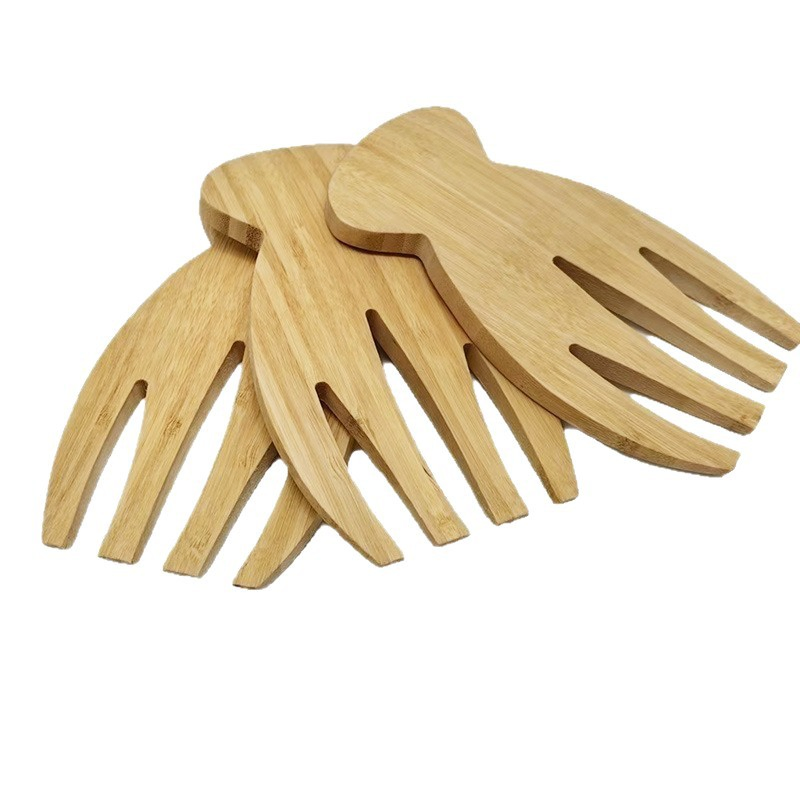 Bamboo Salad Blender, Creative Wooden Handmade Blender for Blending and Mixing Salads.