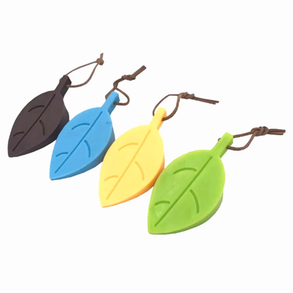 Creative Leaves Shape Silicone Door Block Children Anti-Folder Hand