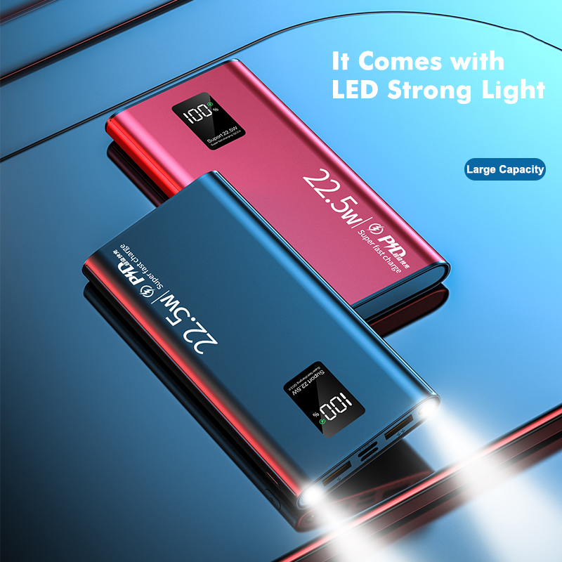 Popular Digital Display Charger 10000mAh Super Fast Charge Mobile Power Supply Safe Power Bank