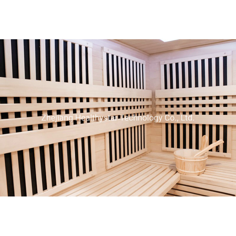 2022 Newest Big Hemlock Traditional Wood Steam Combinate Sauna