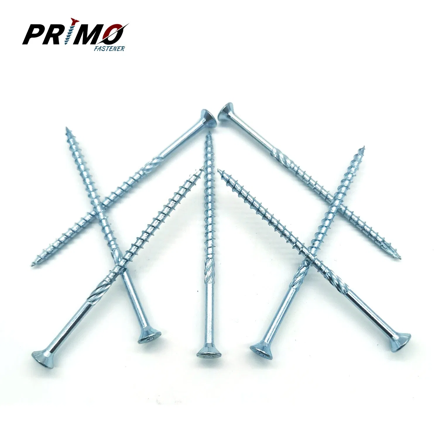 Винт для дерева T17 оцинкованный белый