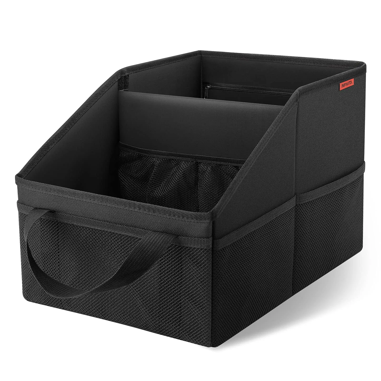 Collapsible Backseat Car Organizer Storage Box Boot Car Trunk Organiser with Handles Storage Boxes