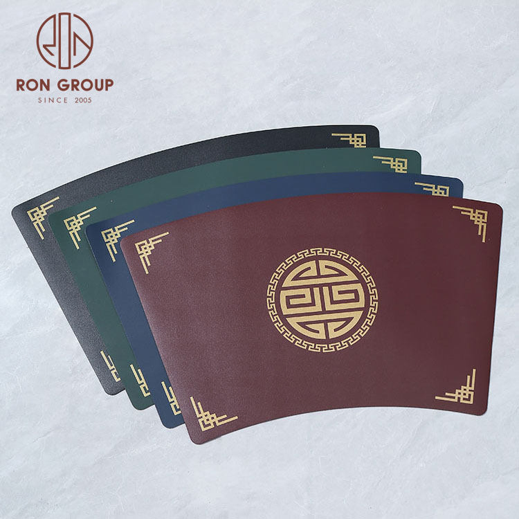 PVC Dining Round Waterproof Restaurant Events Tableware Table Mat