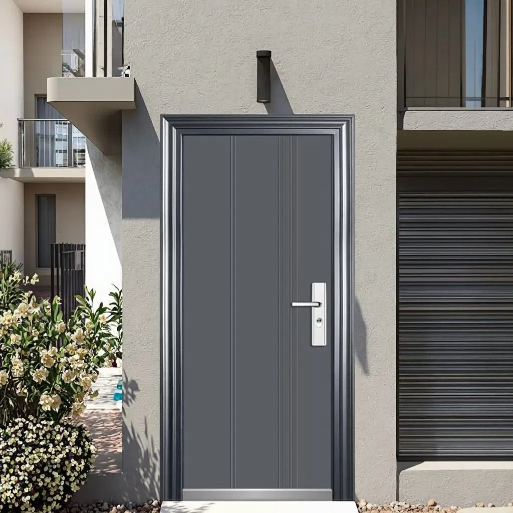 Противовзломная стальная раздвижная дверь для гаража