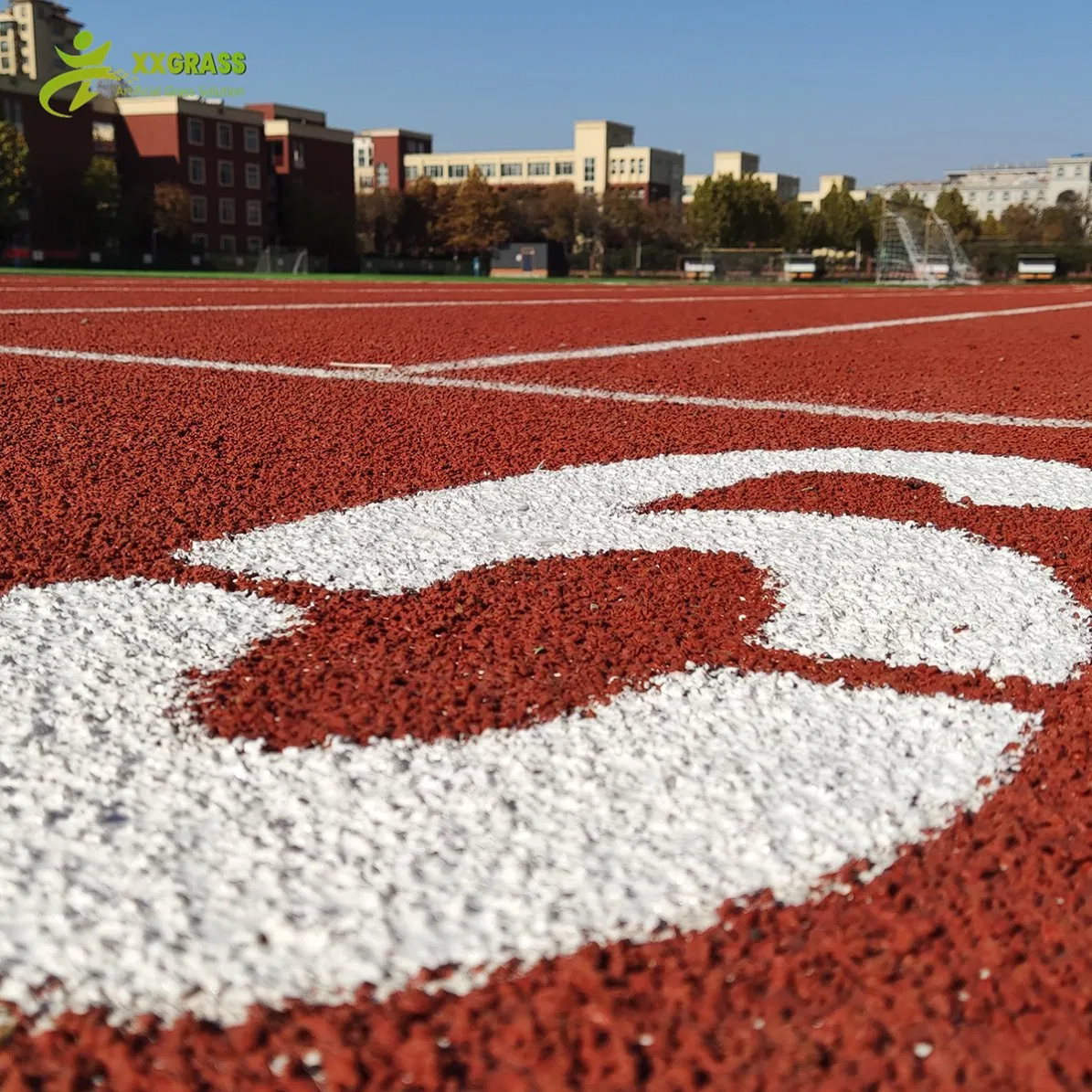 Breathable Plastic Runway EPDM Granule Running Track for School