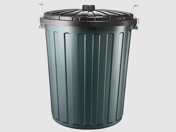 Мусорное ведро пластиковое 55л и 73л с защелкой на крышке