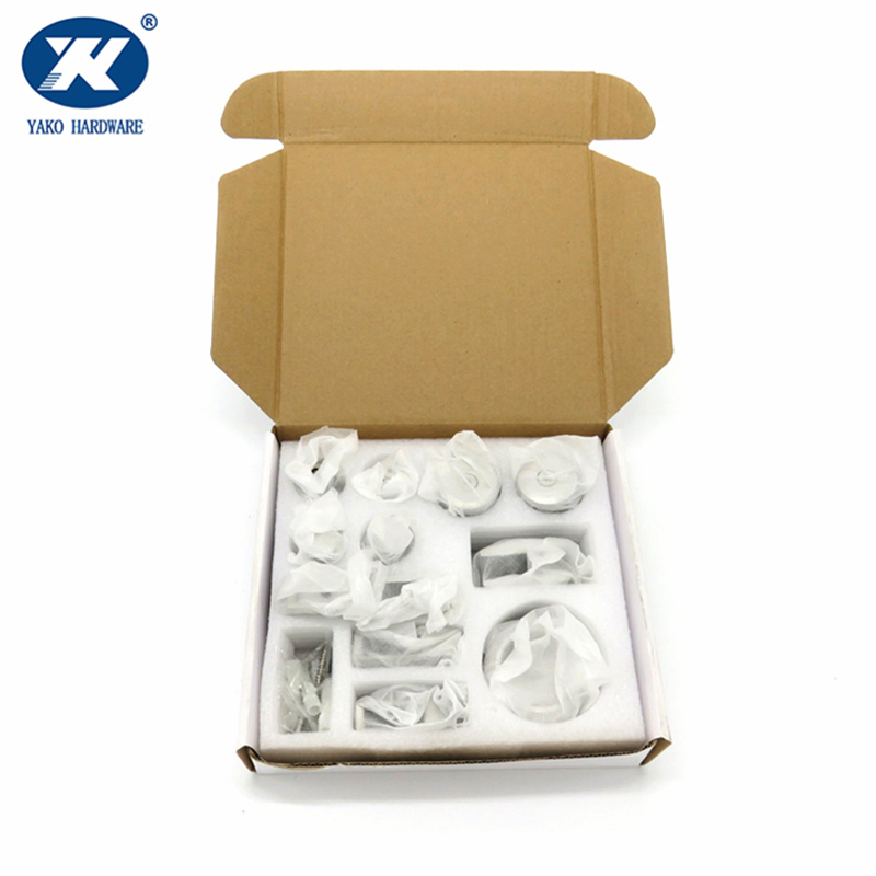 Frameless Stainless Steel Bathroom Shower Hardware Set for Sliding Glass Door