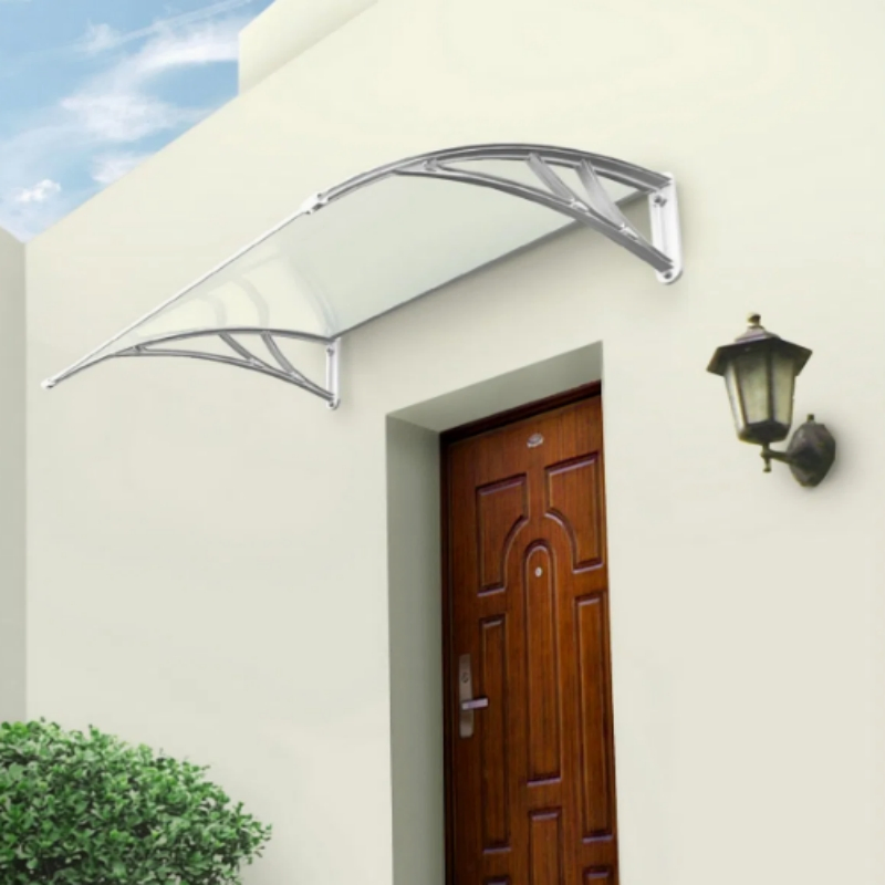Custom Size Window Awning Polycarbonate Front Door Canopy Covers and Outdoor Patio Awning