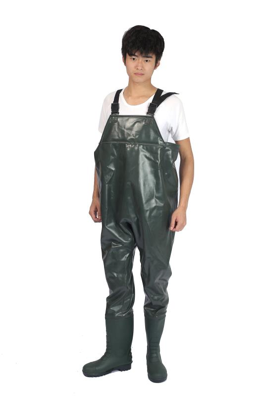Men Waterproof Waist Pants Hunting Rubber Boots Waders