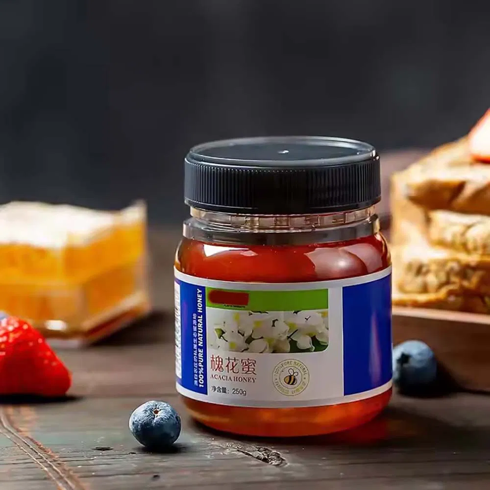 Peanut Butter Storage Jars Products Jar Custom Clear Pet Plastic Bottle Honey