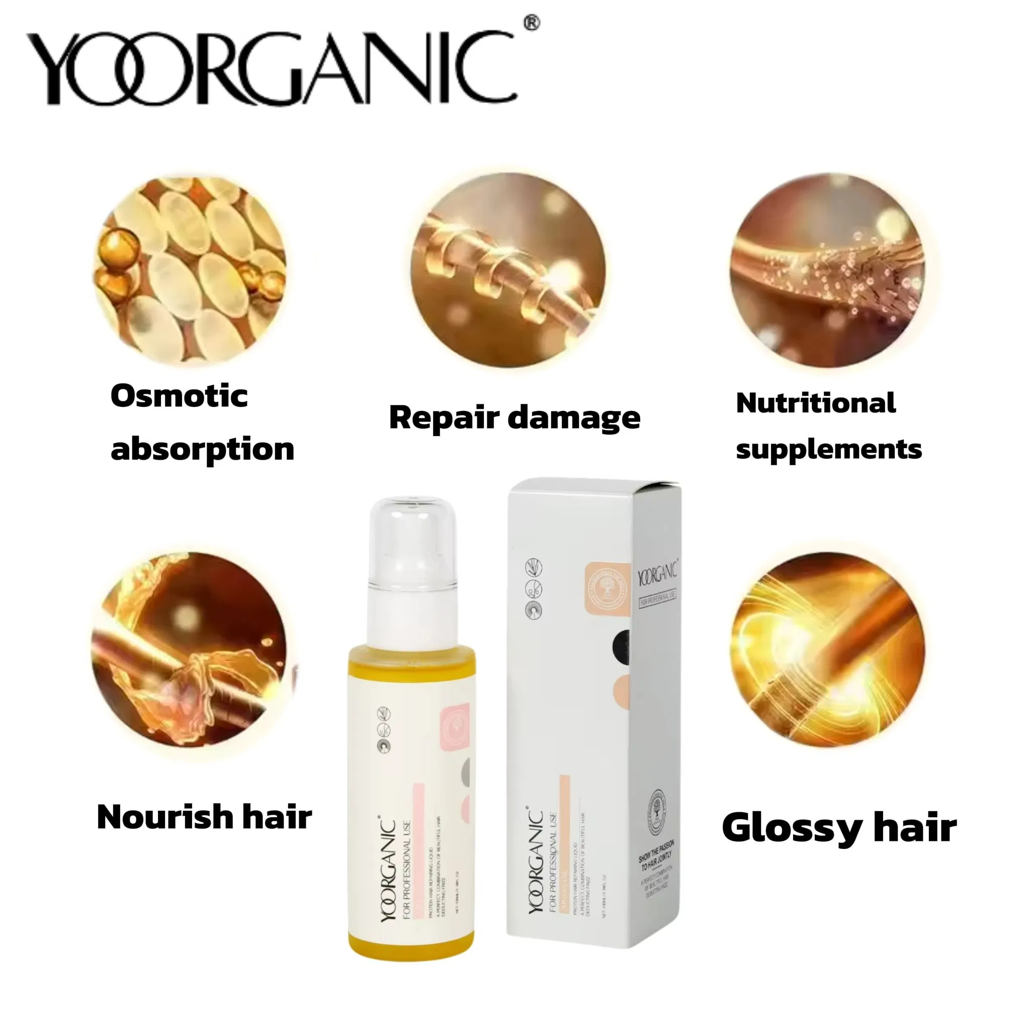 Wholesale Custom Best Natural Hair Care Products 100ml Argan Oil for Damage Reduction