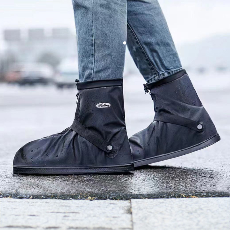 Thick Zipper Waterproof Layer Shoe Cover Sand Proof Shoe Cover