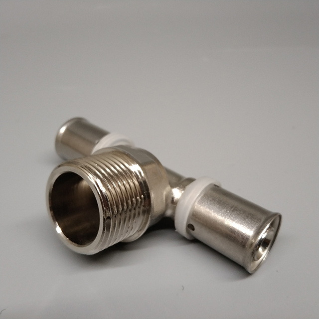 BS Standard Brass Pipe Fittings Reducing Forged Tee Center Female Thread