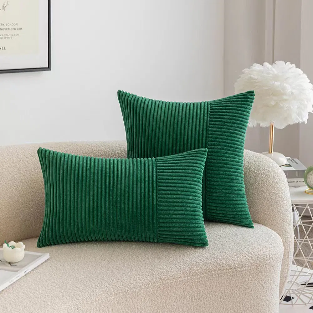 Custom Corduroy Pillowcase Ins Living Room Sofa Decoration Throw Cushion Cover Factory Wholesale Solid Pillow Cover
