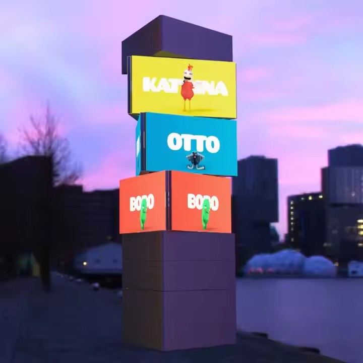 Indoor 4K Videopanel Display Flexible Programmable Stadium Advertising Screen LED Wall