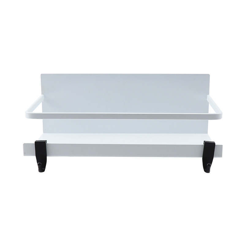 Kitchen with Magnetic Suction Simple Style Refrigerator Non Perforated Iron Storage Rack