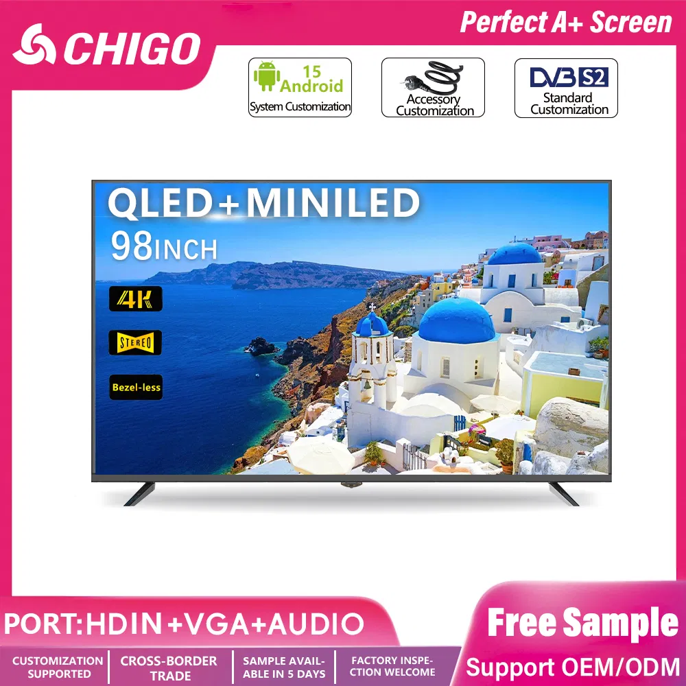 2025 New 43 Inch 3D LED TV by Chigo with Bright Colors
