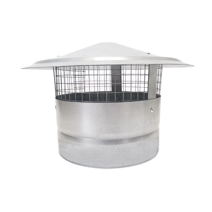 Stainless Steel Round Roof Air Vent / Rainproof Umbrella Cowl / Waterproof Ventilation Chimney Caps