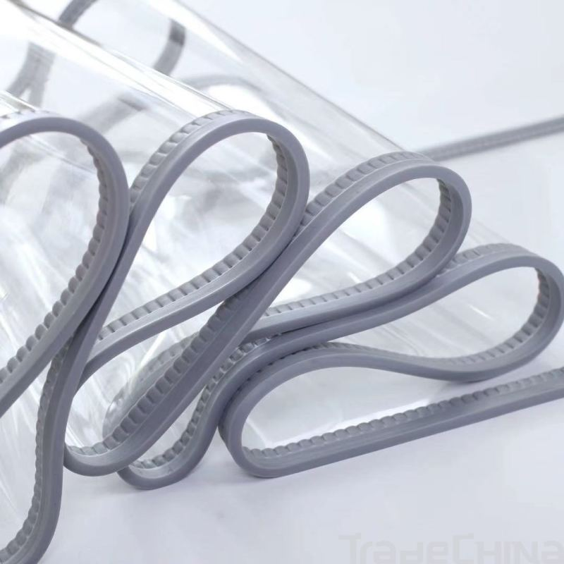 Silver Gray Self-Priming Transparent PVC Magnetic Door Curtain Indoor