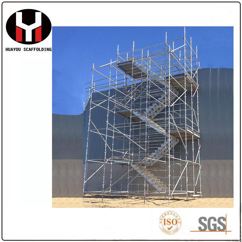 Galvanized Steel Scaffolding Access Staircase for Kwikstage Scaffold System
