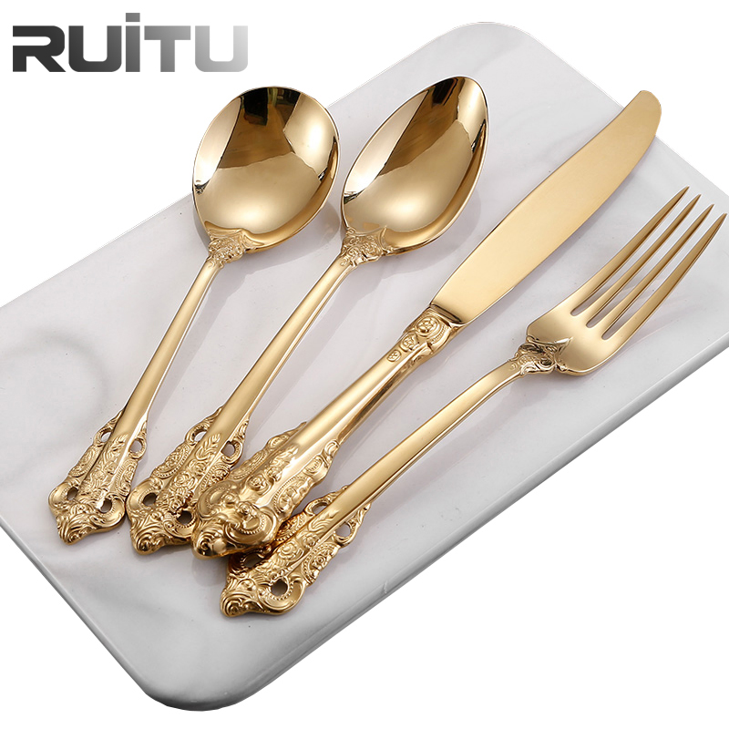 Water Cube Modern Gottinghen Metal Antique Silver Plated Spoon and Fork Knife Wedding Catering Flatware Cutlery Gift Set Hammered Stainless Steel Table Cutlery