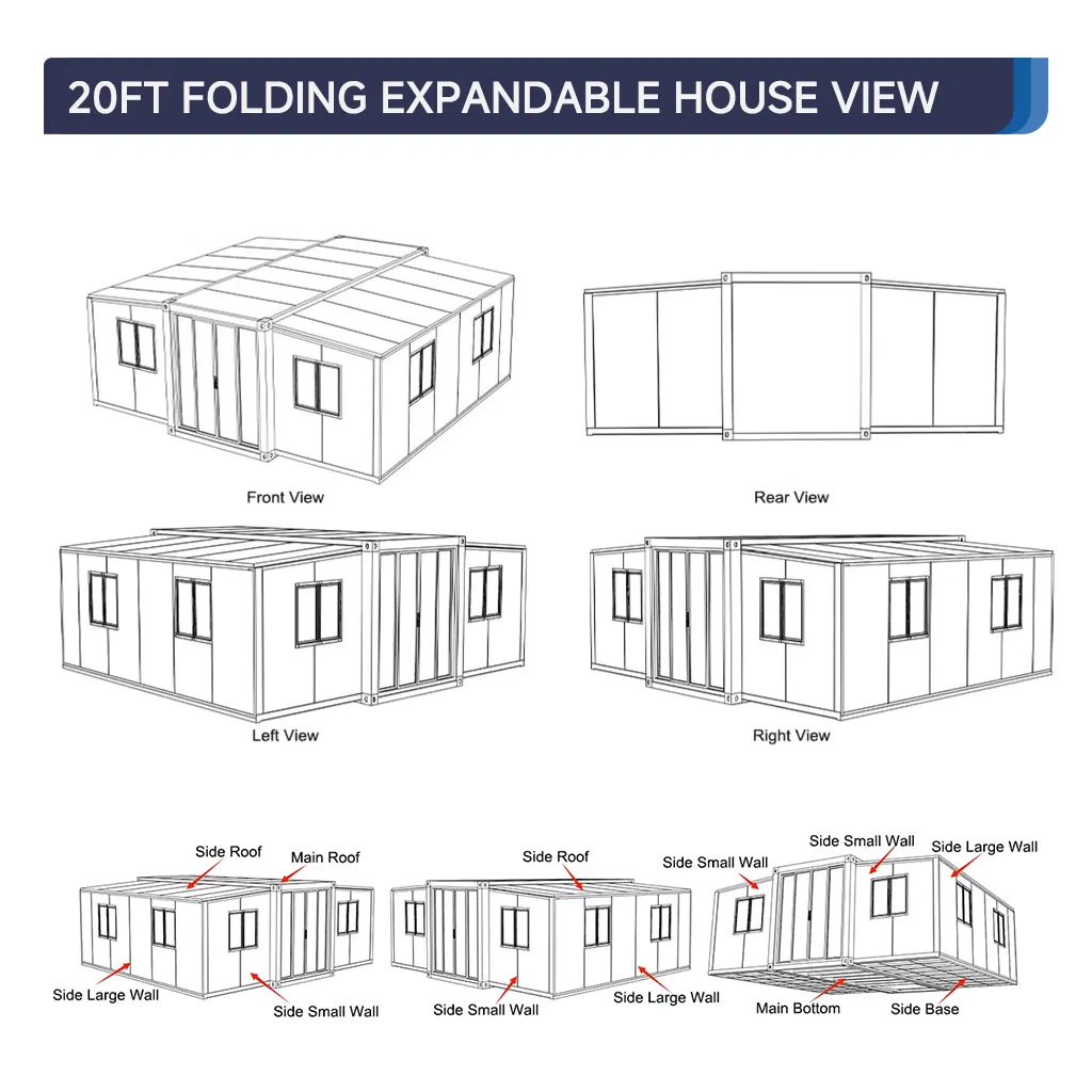 Movable Fold Small Portable Garden Folding Modular Homes Container Cheap Houses Tiny Module Space Capsule Mobile Modern Ready Made Prefab Prefabricated House