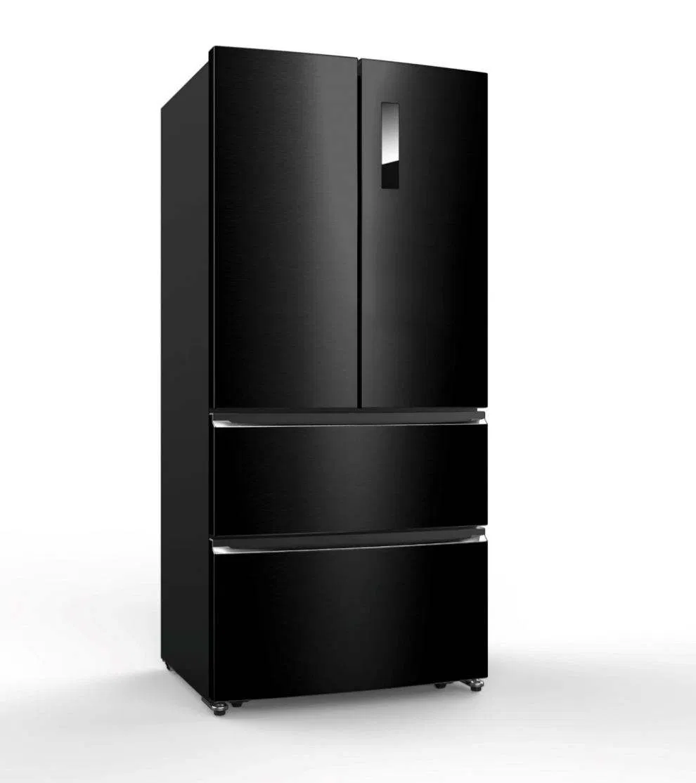 558L Competitive Price Home Appliance R600A R134A Gas Frost Free French Door Refrigerator and Freezer