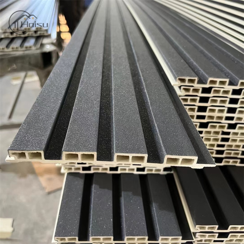 Hot Sale 3D Wood Grain Design WPC Double-Sidedwall Panel Composite Wood Cladding Exterior Decorative WPC Wall Panel