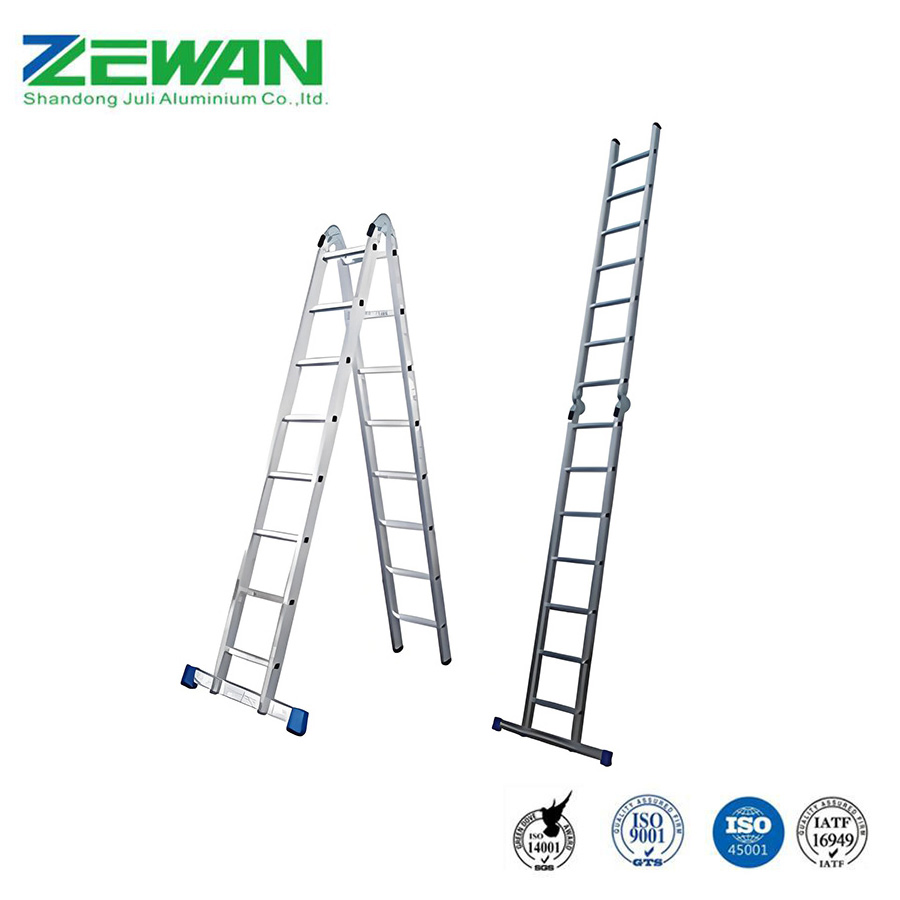 Metal Folding Ladders Aluminum Multipurpose Aluminium Straight Step Ladder for Household