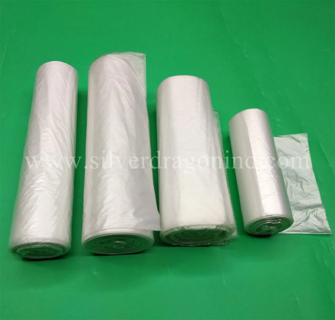 Custom Large Size Plastic Poly Bin Liner/Garbage Bag in Roll