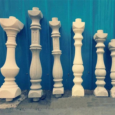 Hot Sale White Marble Stair Baluster Stone/Granite Railing Handrail for Using Villa House Decorating