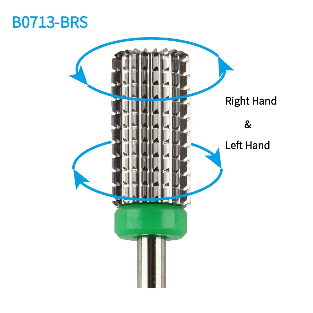 Two Way Cylinder Barrel with Round Rim Cut Carbide Nail Bit