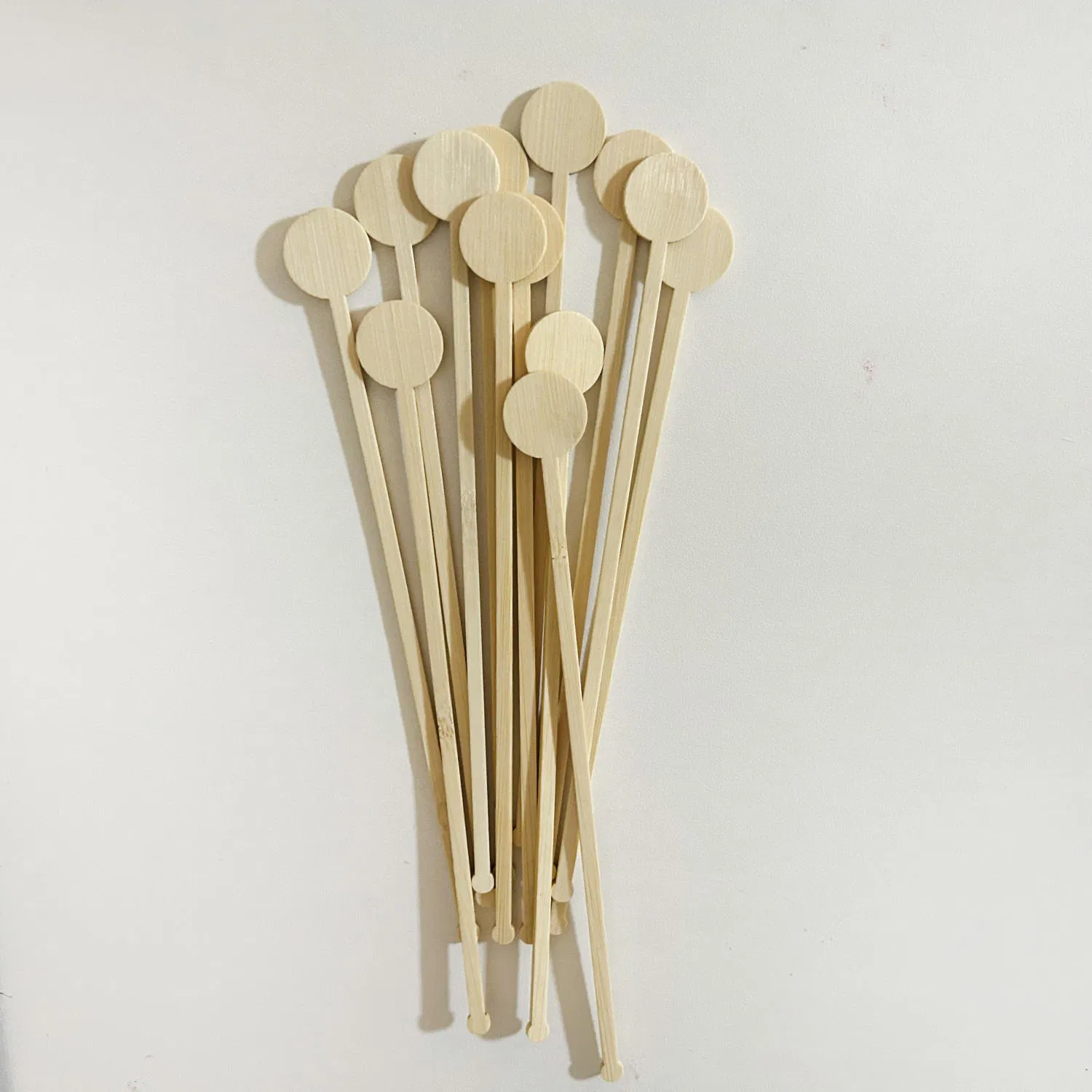 Individual Paper Coffee House Paper Wrapped Round Head Wooden Stirrer Coffee Wooden Stir Sticks