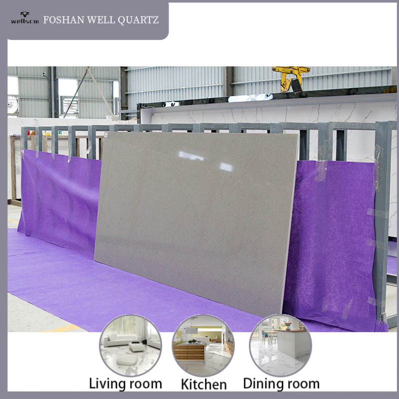 Quarts Slabs Max Stone Best Selling Calacatta Black Quartz with White Veins Slab for Countertop