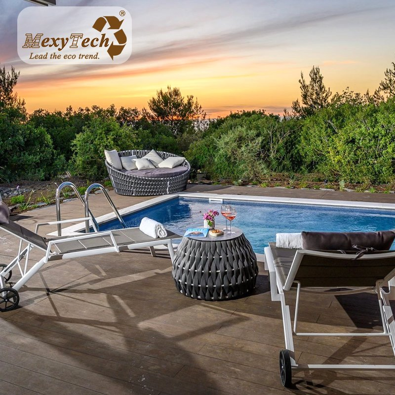 WPC Solid Decking for Marina Application 140*40mm