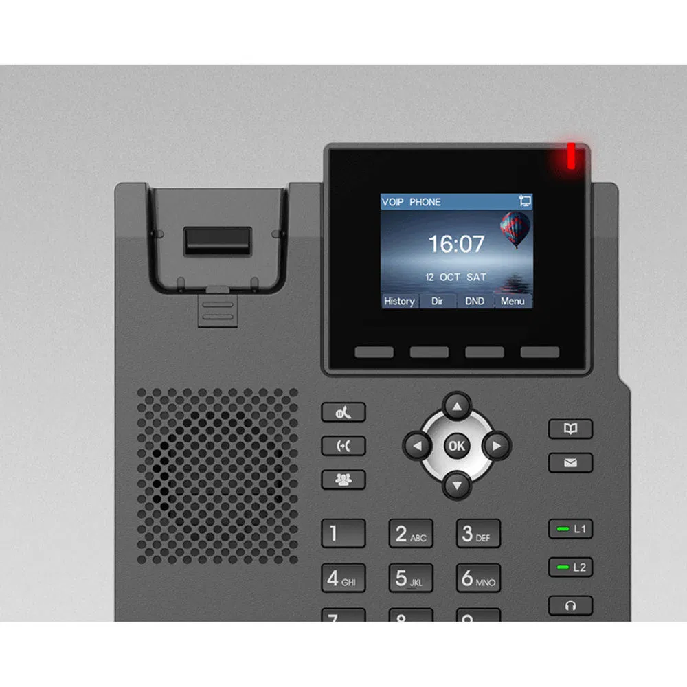 Fanvil X303W WiFi IP Phone, Business VoIP Phone with 4.3-inch LCD, Dual Gigabit Ports, PoE Support, HD Voice, Bluetooth for Office & Home Use