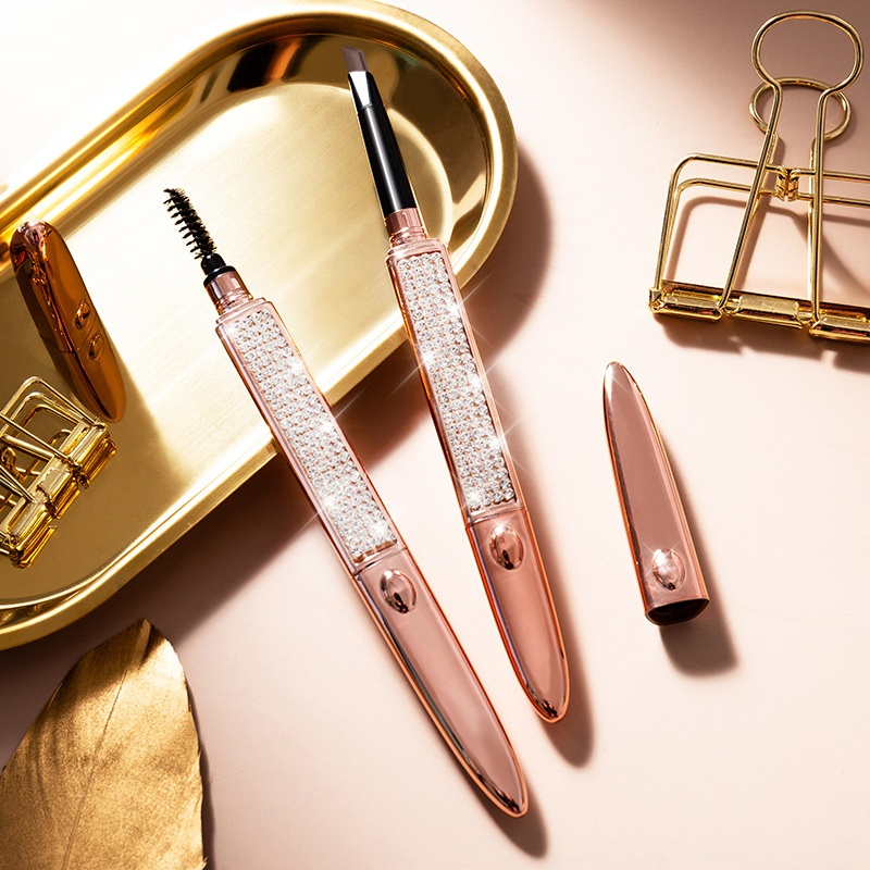 Ep05 Treeceng Double-Headed Automatic Diamond Eyebrow Pencil Water-Proof and Sweat-Proof for Beginners